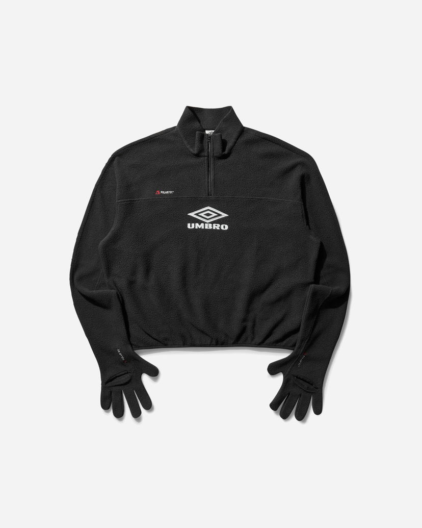 Pulover Umbro Fazi Gloved Polartec Fleece Črna | UBMW0350FA223 GRY0003