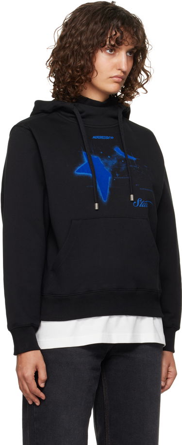 Pulover ADER ERROR Graphic Print Hoodie Črna | BN01FWHD0103BK, 4