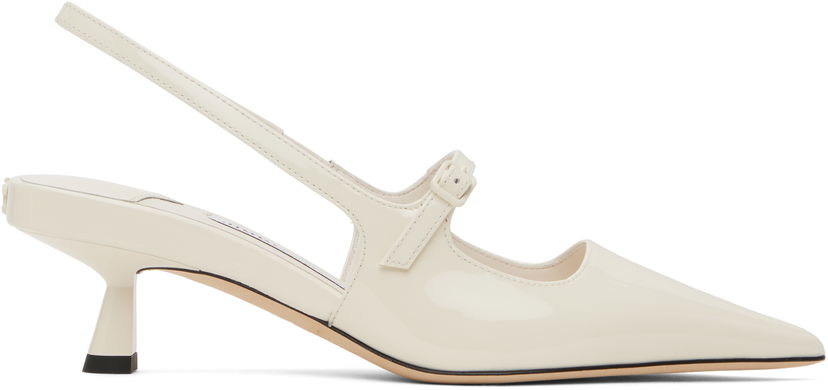 Superge in čevlji Jimmy Choo Jimmy Choo Didi 45 Slingback Pumps Bela | DIDI 45