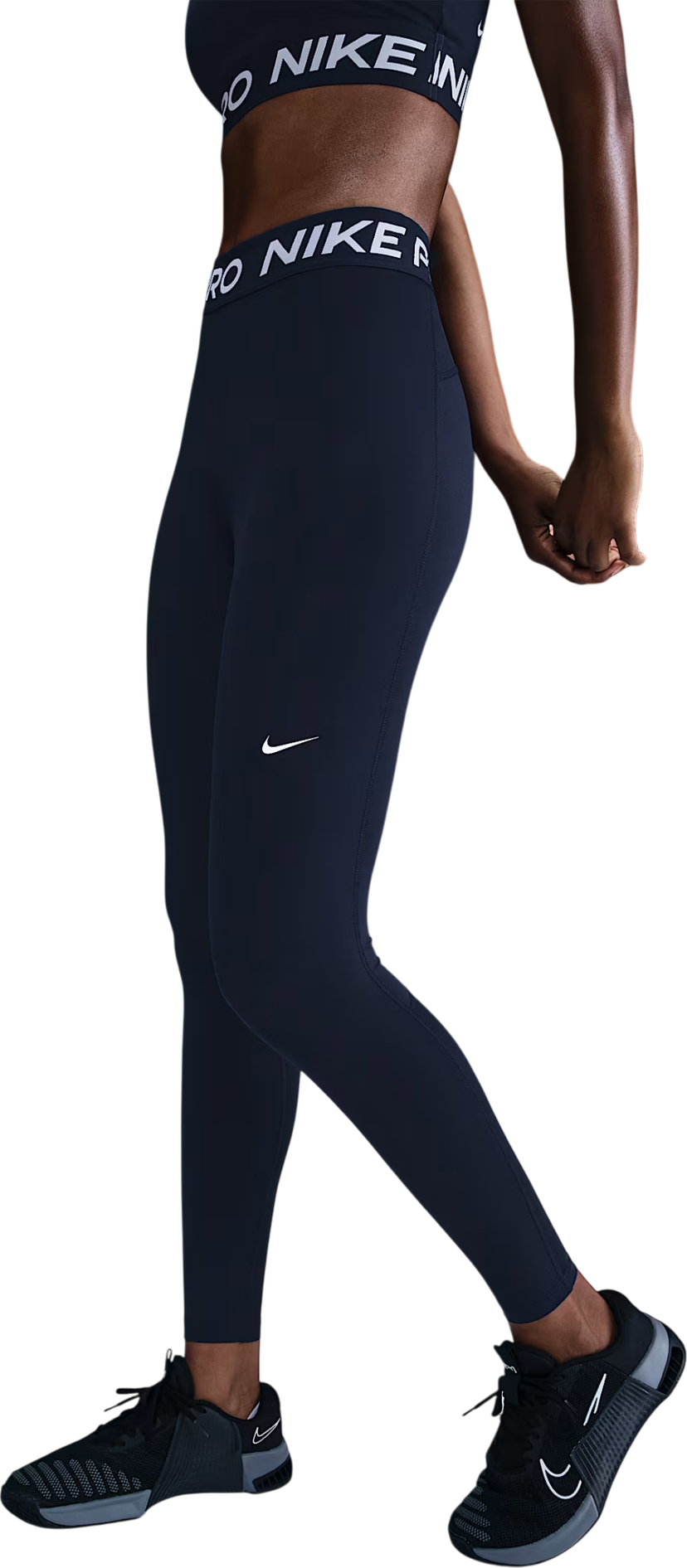 Pajkice Nike Pro Mid Rise Leggings Mornarica | cz9779-410