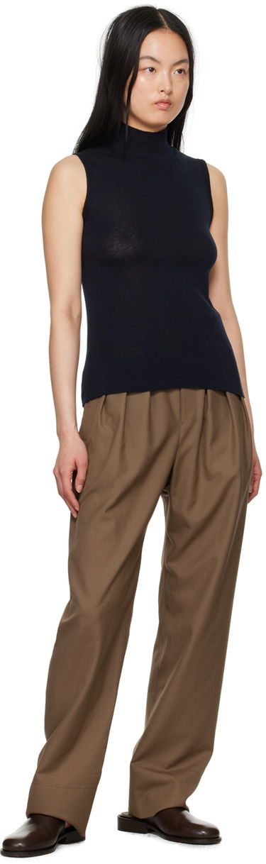 Majica brez rokavov LEMAIRE Lemaire Women's Seamless Turtleneck Tank Top Modra | TO1150 LK1015, 3
