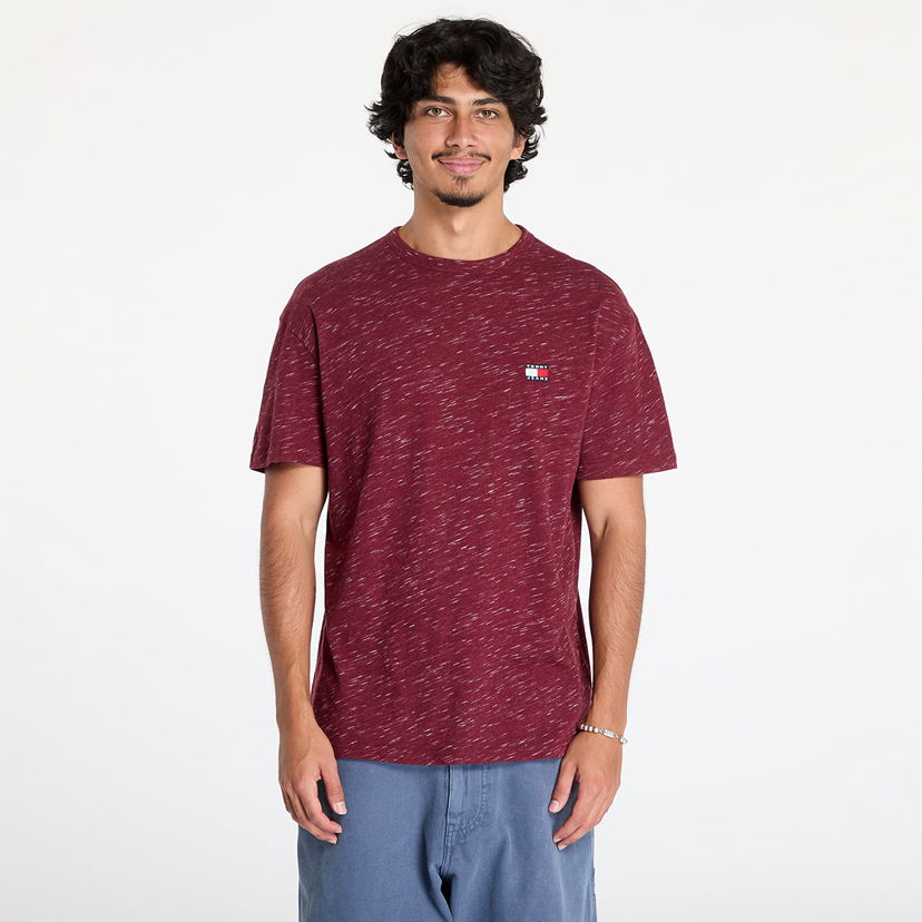 Majica Tommy Hilfiger Regular Badge Tee Deep Rouge Bordo | DM0DM19736 VLP