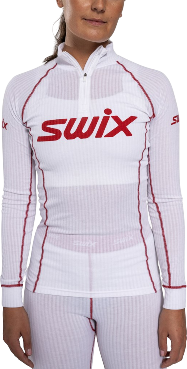Majica SWIX SWIX RaceX Classic Half Zip Top Bela | 10111-23-00036