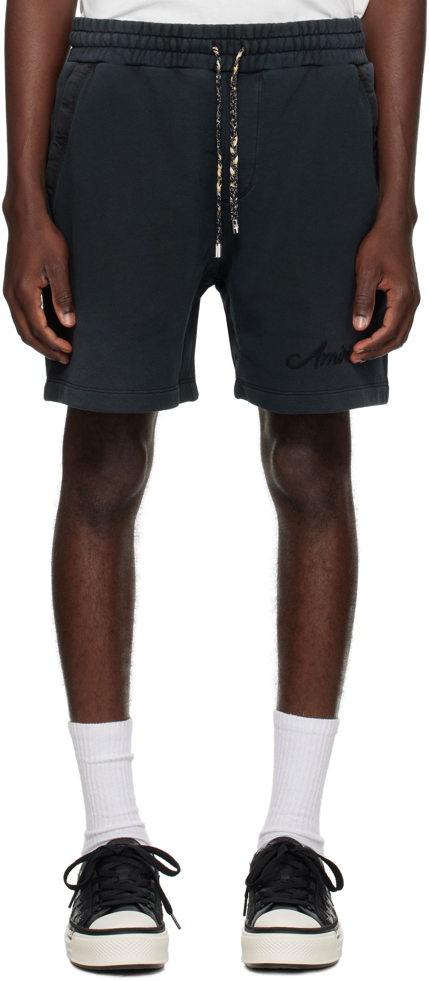 Kratke hlače AMIRI AMIRI Bleach Bandana Shorts Črna | AMJYSH1044, 0