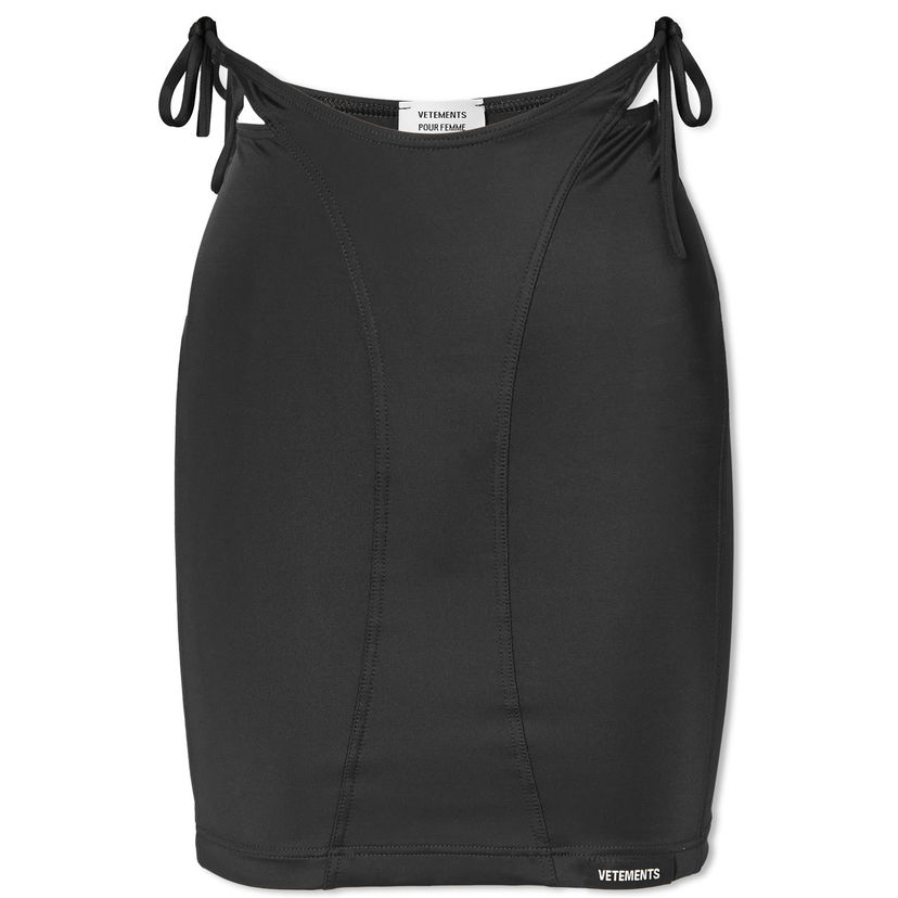 Krila VETEMENTS Deconstructed Bikini Skirt Črna | WE64SK900B