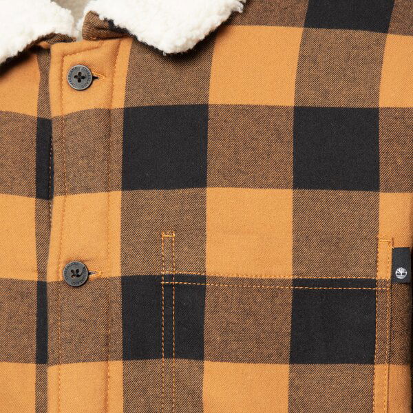 Jakna Timberland Buffalo Plaid Sherpa Lined Oranžna | TB0A6FWNP501, 1