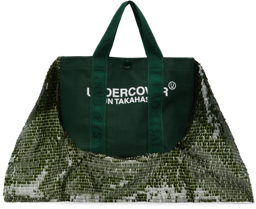 Tote bag UNDERCOVER Sequin Tote Bag Zelena | UC2D1B12-1