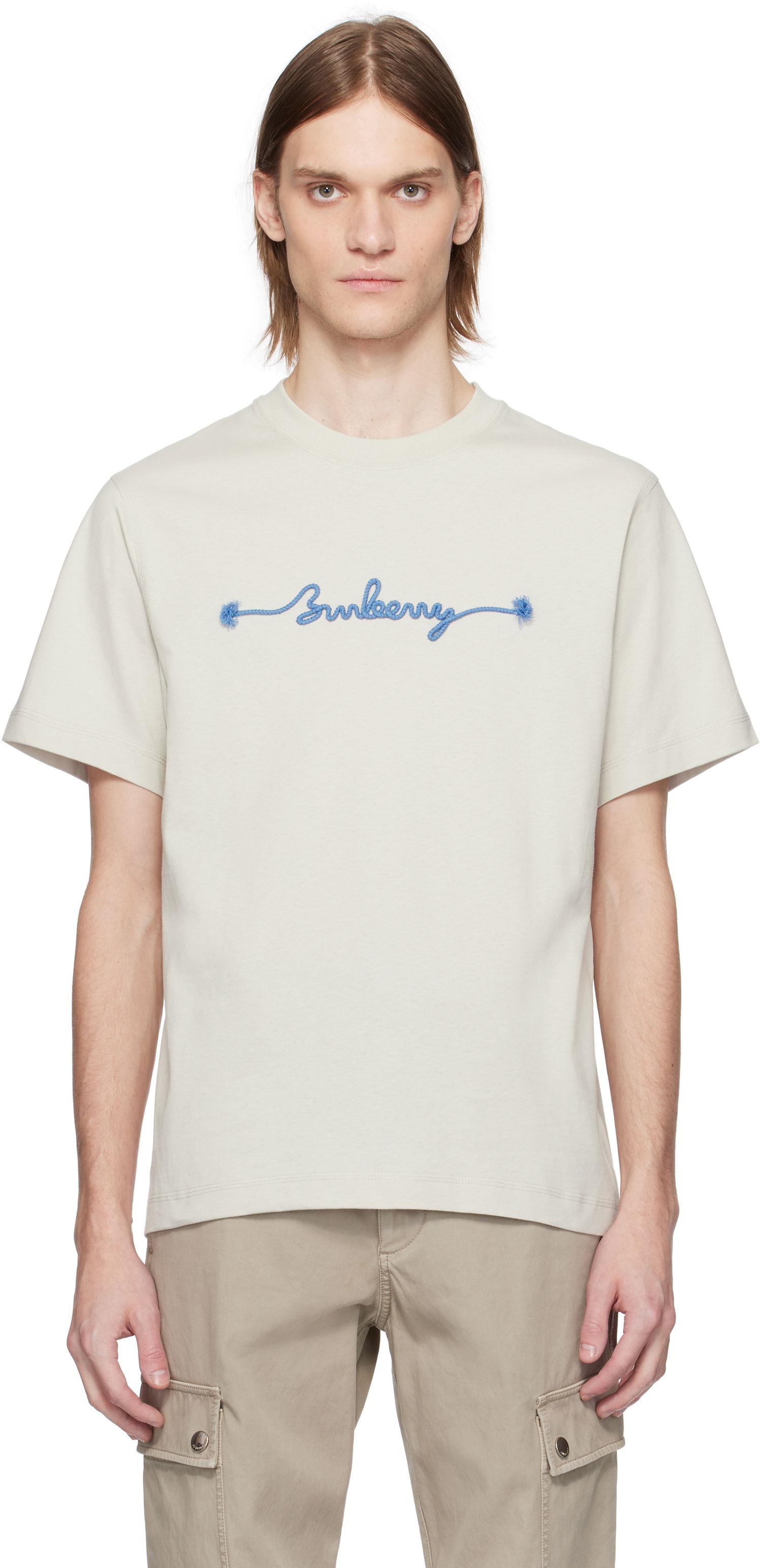 Majica Burberry Burberry Knot Logo Cotton T-Shirt Bež | 8106294, 0