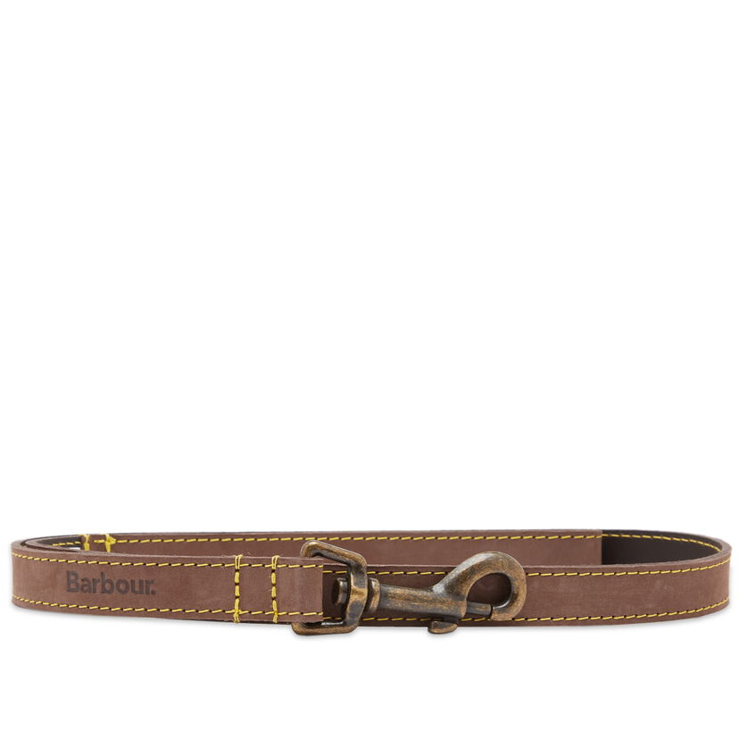 Pasovi Barbour Brown Leather Dog Lead With Brass Hardware Rjava | DAC0004BR15