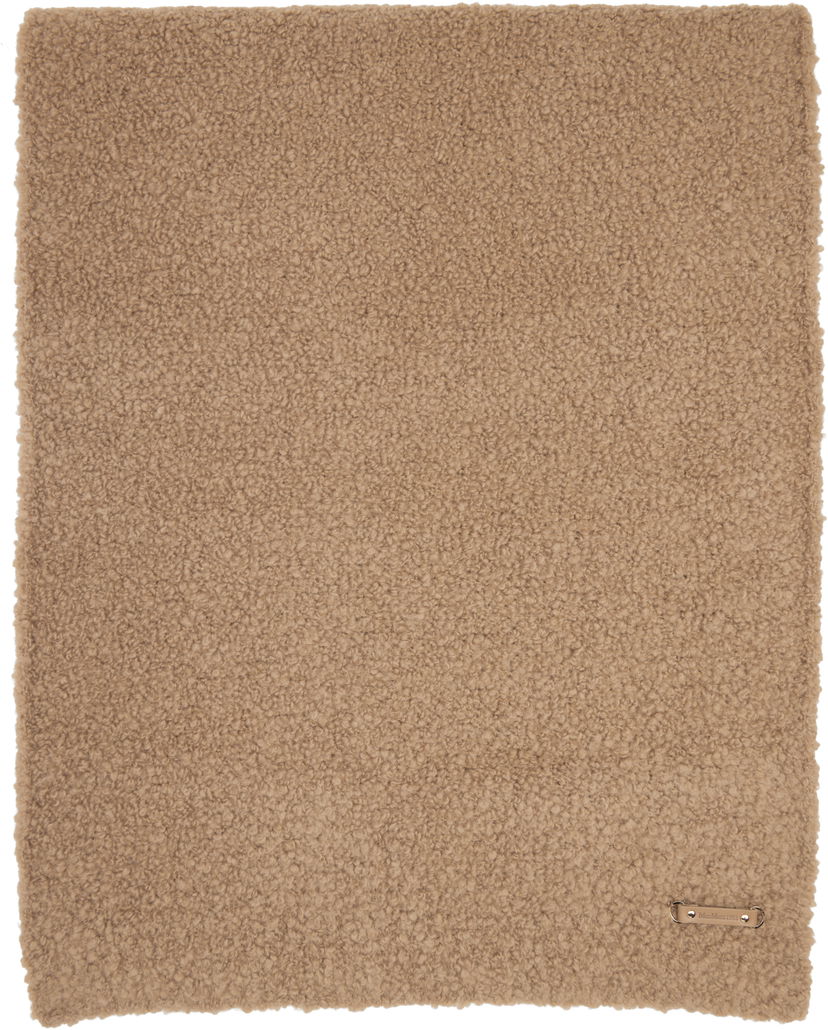 Šala Max Mara Calabra Teddy Scarf Bež | 2521746012600