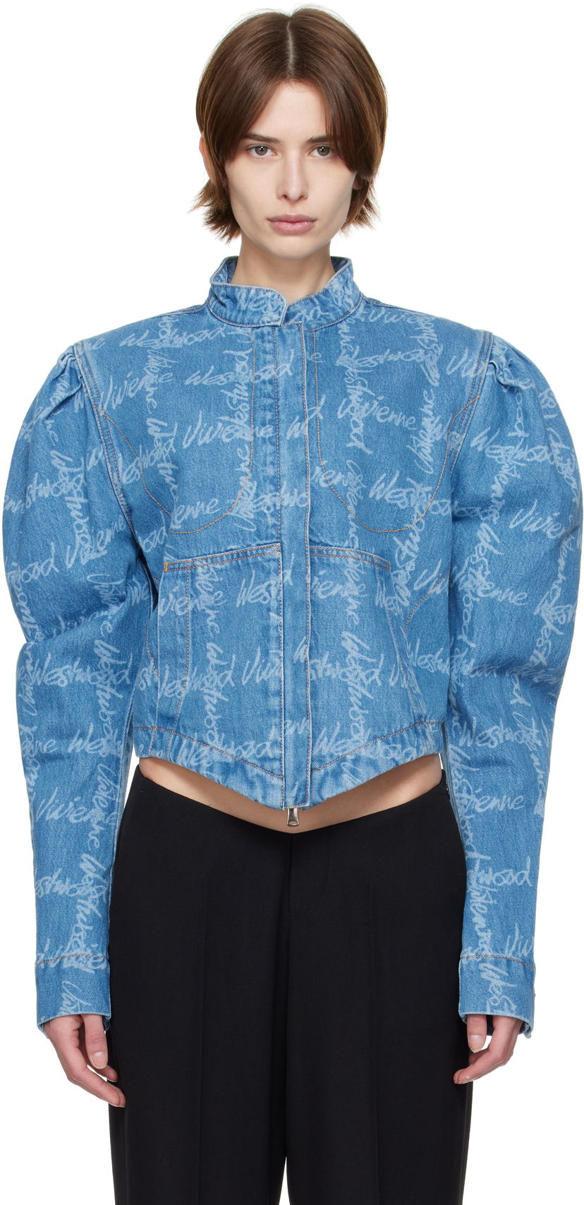 Jakna Vivienne Westwood Vivienne Westwood Filli Denim Jacket Modra | 1901001F-W014I-