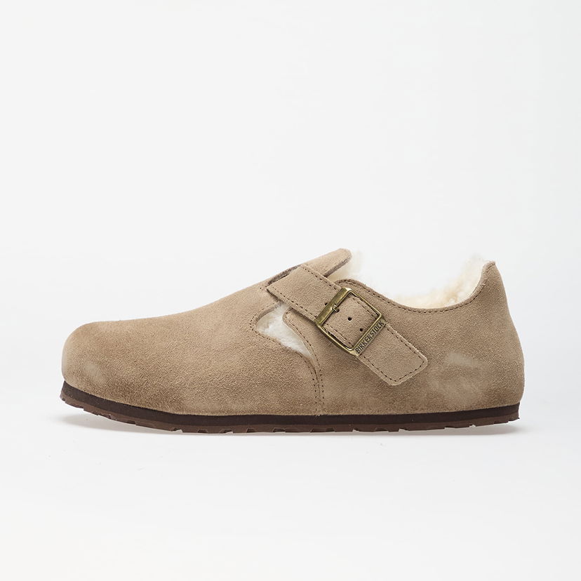 Superge in čevlji Birkenstock Birkenstock London Shearling Suede Leather Bež | 1028470