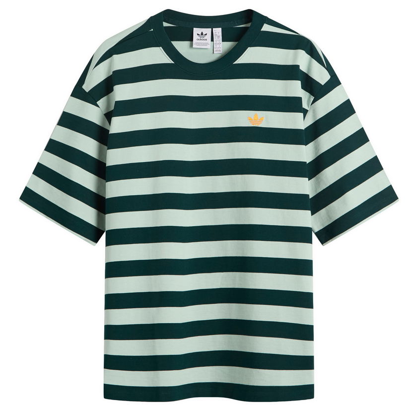 Majica adidas Originals Women's Striped T-Shirt Zelena | KF2322