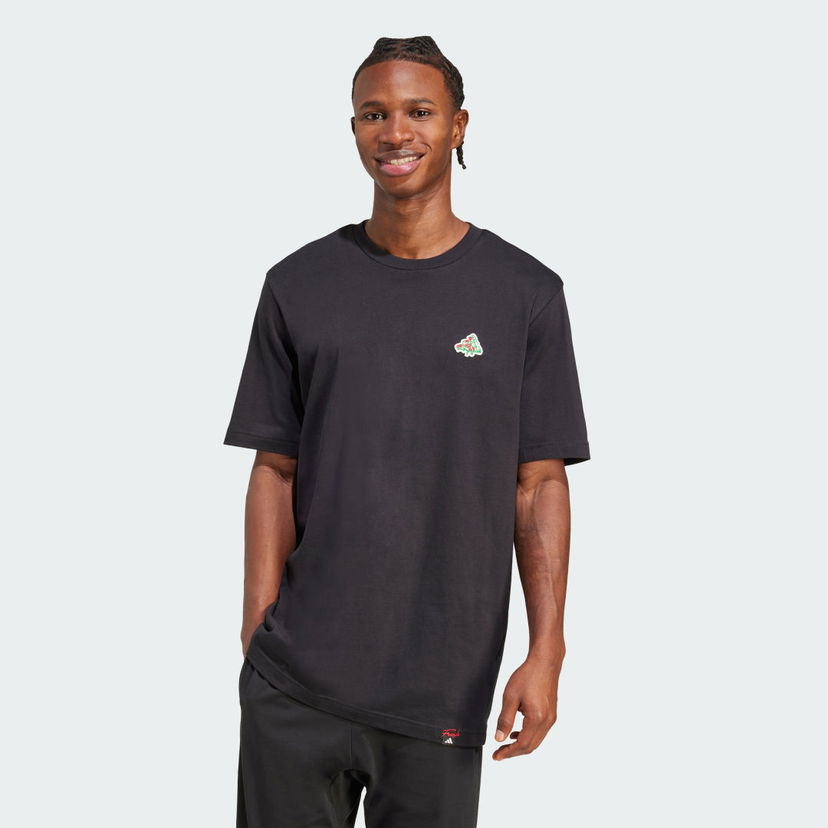 Majica adidas Performance Mini Pizza Graphic T-Shirt Črna | JM6483