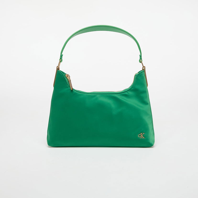 Torbica CALVIN KLEIN Calvin Klein Jeans Satin Nylon Small Shoulder Bag Zelena | LV04K3219G 0K6