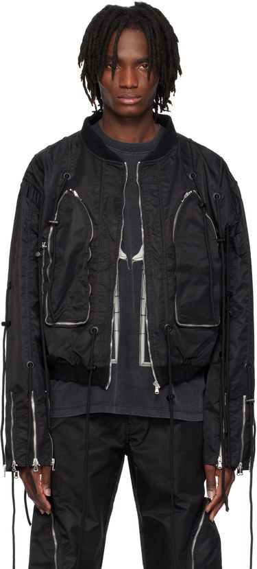 Bomber jakna Who Decides War Who Decides War String Theory Bomber Jacket Črna | 1131410002SS25, 0