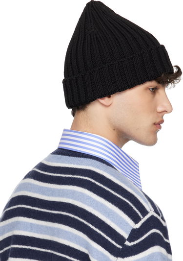 Beanie Marni Marni Cotton Knit Beanie Črna | CLZC0158A0 UFC850, 2