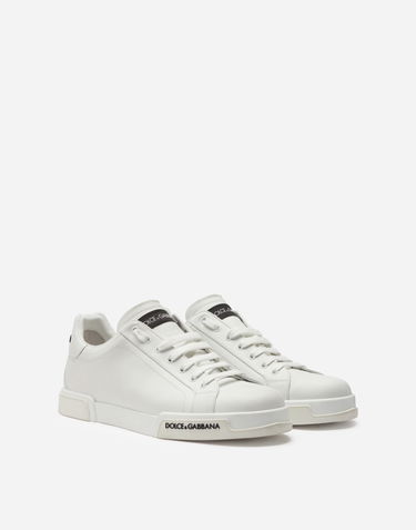 Superge in čevlji Dolce & Gabbana Portofino In Vitello Nappato Bela | CS2213AA33580001, 1