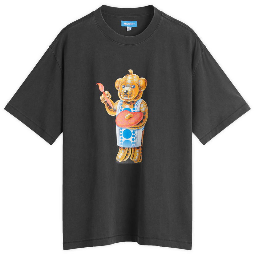 Majica MARKET Infinity Bear Graphic Tee Črna | 399002192-BLK