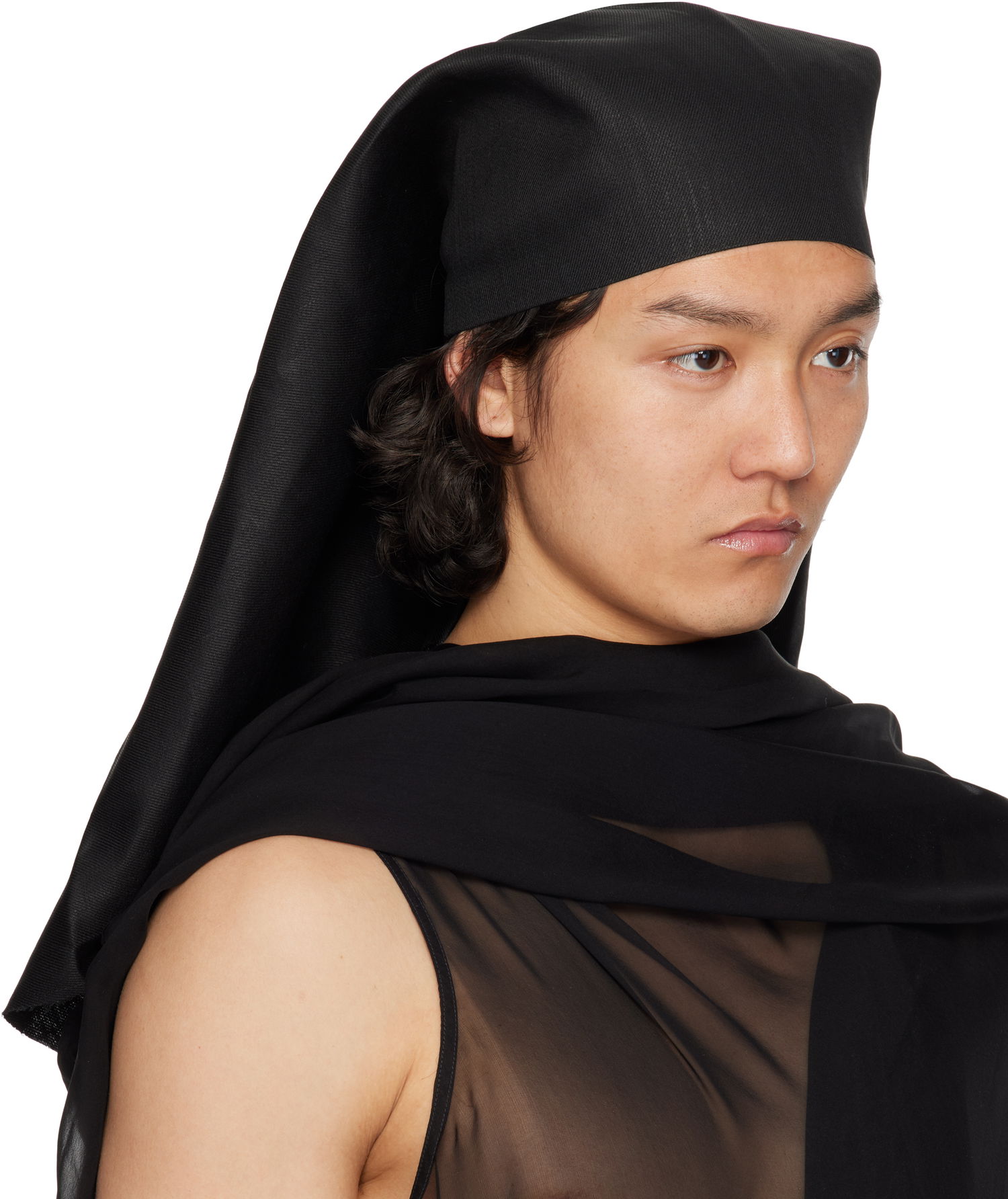 Klobuk Rick Owens Rick Owens Hollywood Wig Hat Črna | RR01E5457 TWL, 1