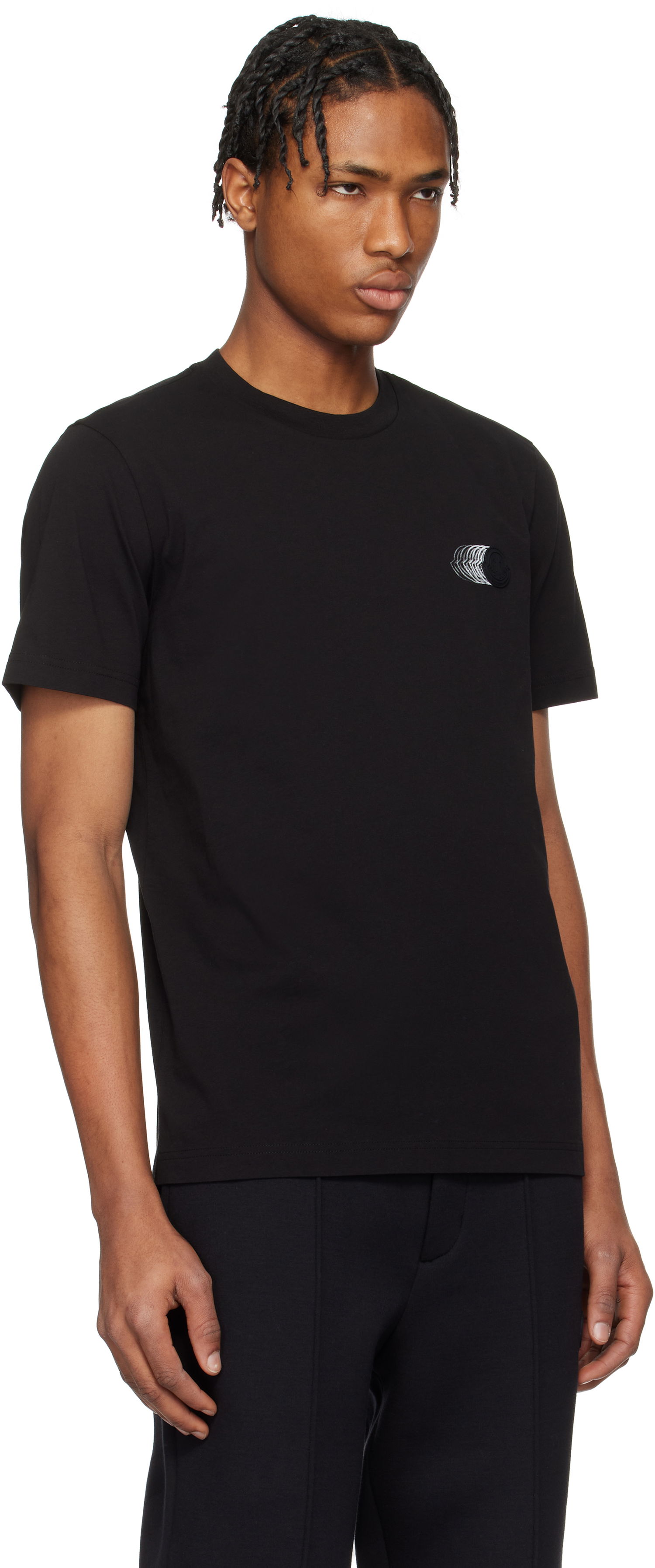 Majica Moncler Moncler Faded Logo Cotton T-Shirt Črna | K10918C0002889A17, 1