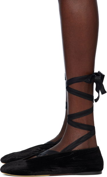 Modni dodatki Moschino Moschino Duck Ballerina Flats Črna | MA11080C0MML5000, 2