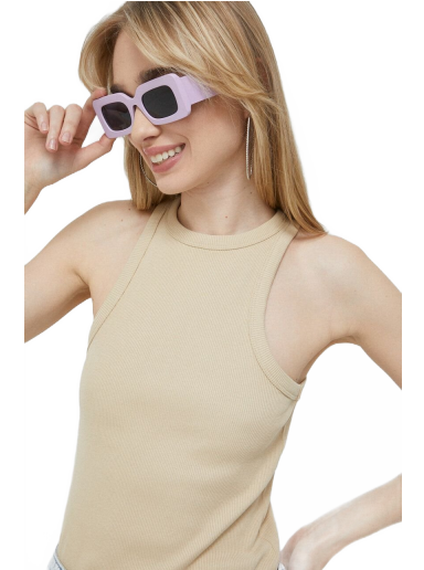 Majica brez rokavov BOSS Slim Fit Top Bež | 50478532