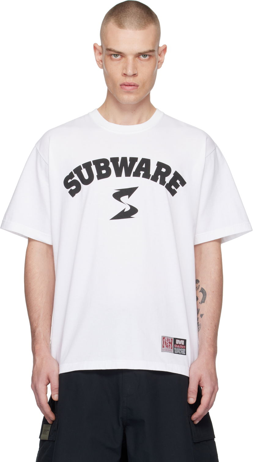 Majica Neighborhood White Subware Edition T-Shirt Bela | 242PC49N-ST03