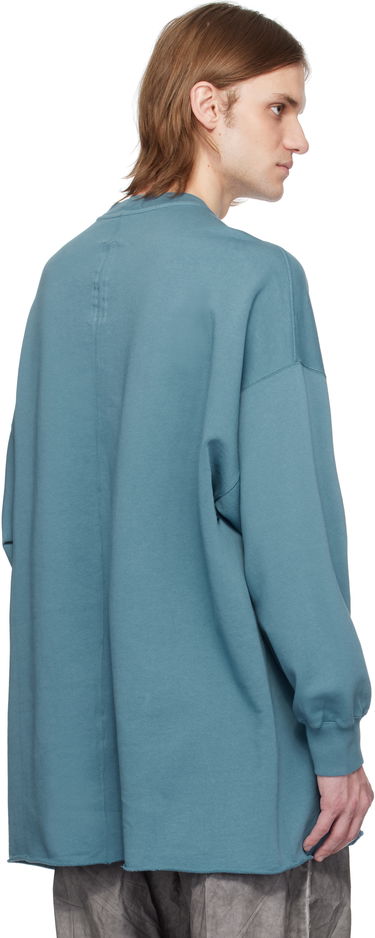 Pleteni pulover Rick Owens Rick Owens DRKSHDW Hollywood Tommy Long Sleeve Sweatshirt Modra | DU01E3292 FP, 2