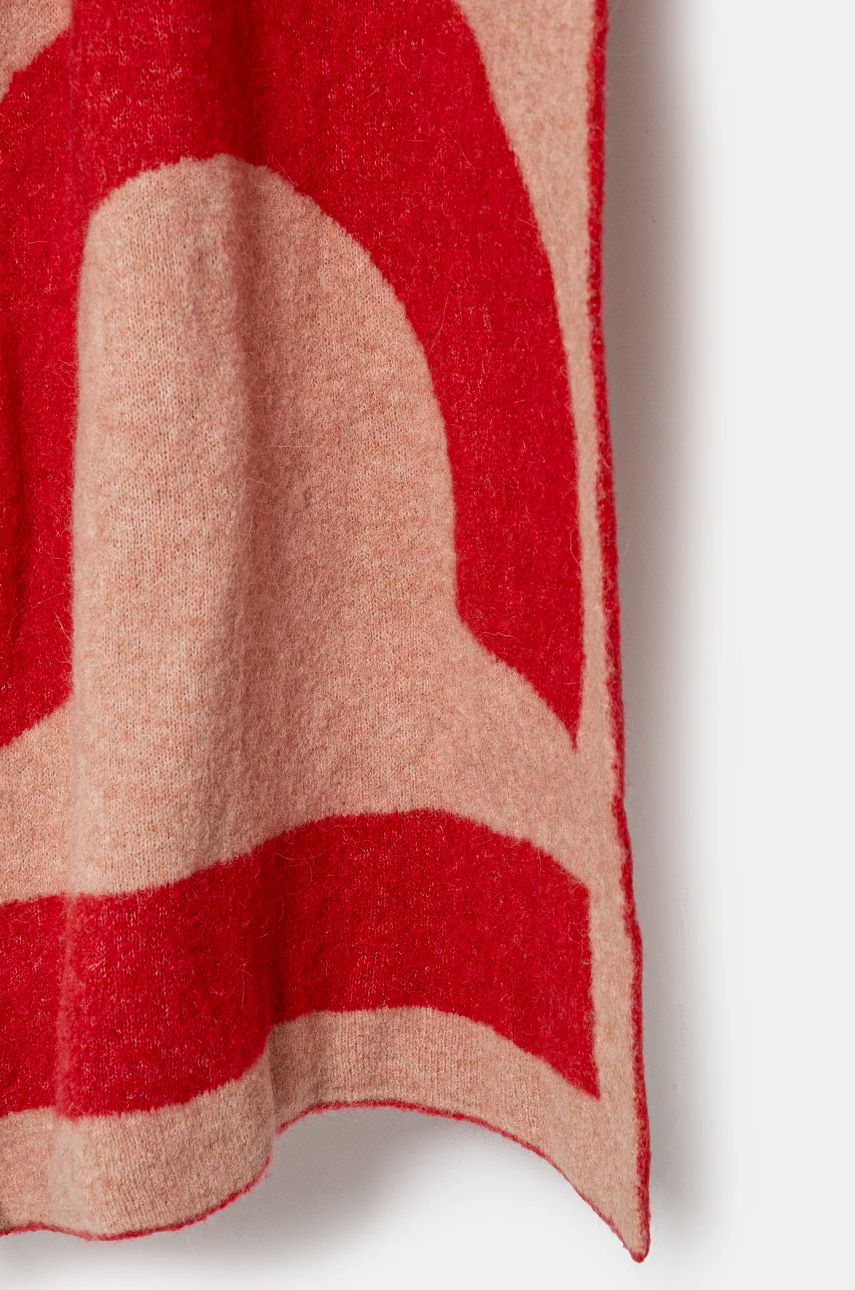 Šala Fiorucci Alpaca Blend Knitted Scarf Rdeča | U01FPASC213KN10RD01, 1