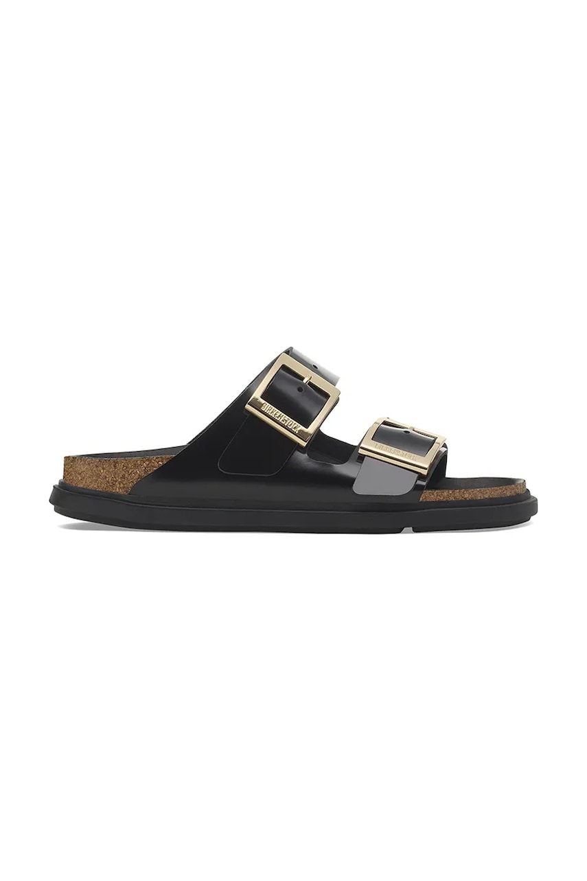 Superge in čevlji Birkenstock Birkenstock Arizona Droplet Buckle Slides Črna | 1029353, 0