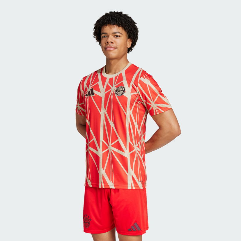 Dres adidas Performance FC Bayern Prematch Jersey Rdeča | JD8335