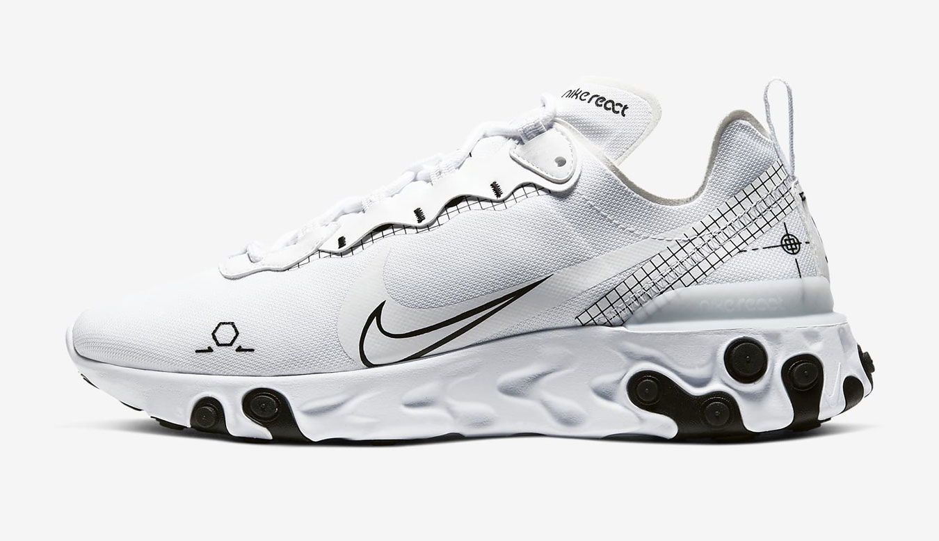 Superge in čevlji Nike React Element Bela | CU3009-100, 0