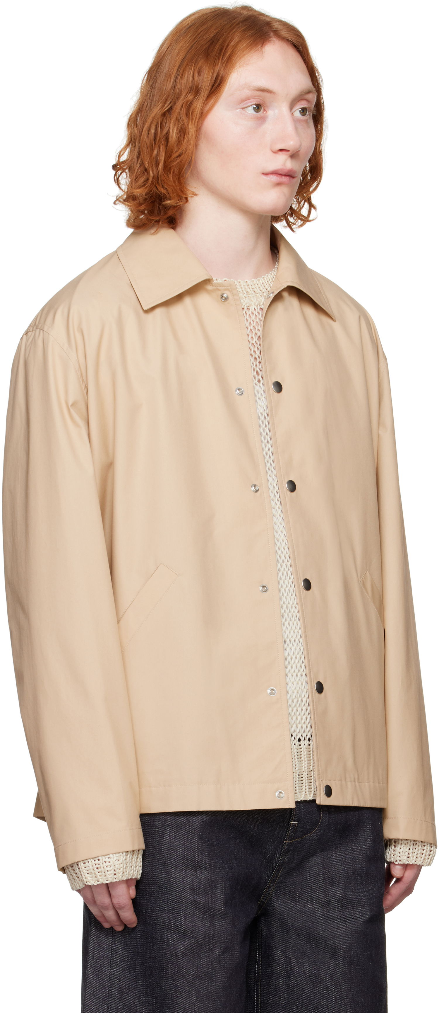 Vetrovka Jil Sander Jil Sander Logo Jacket Bež | J23BN0003_J45026, 1