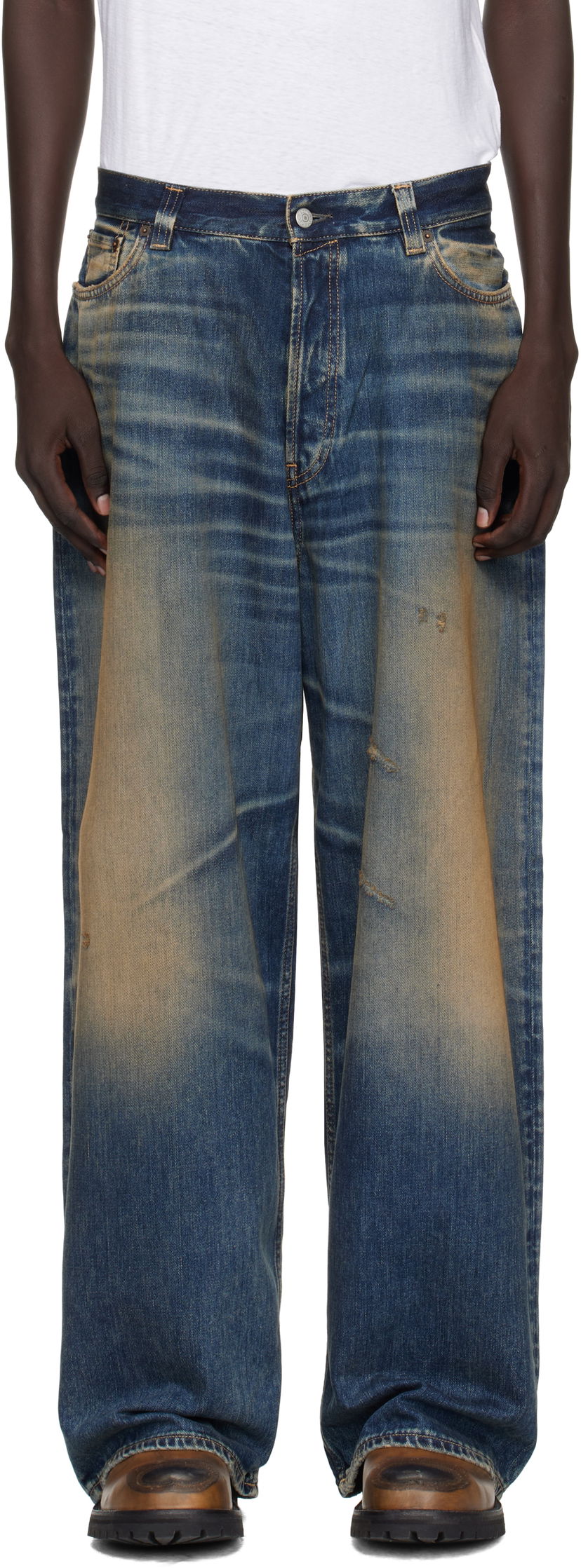 Kavbojke Acne Studios Acne Studios Loose Fit 2023 Jeans Modra | C00094-