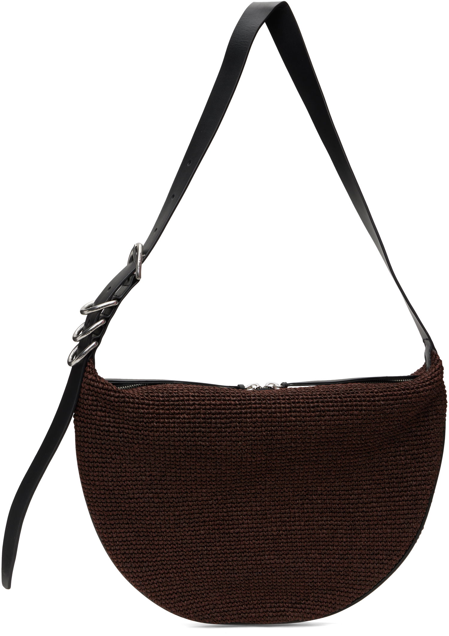 Torba za čez ramo rag & bone Rag & Bone Mercer Medium Straw Bag Rjava | ST100902, 0