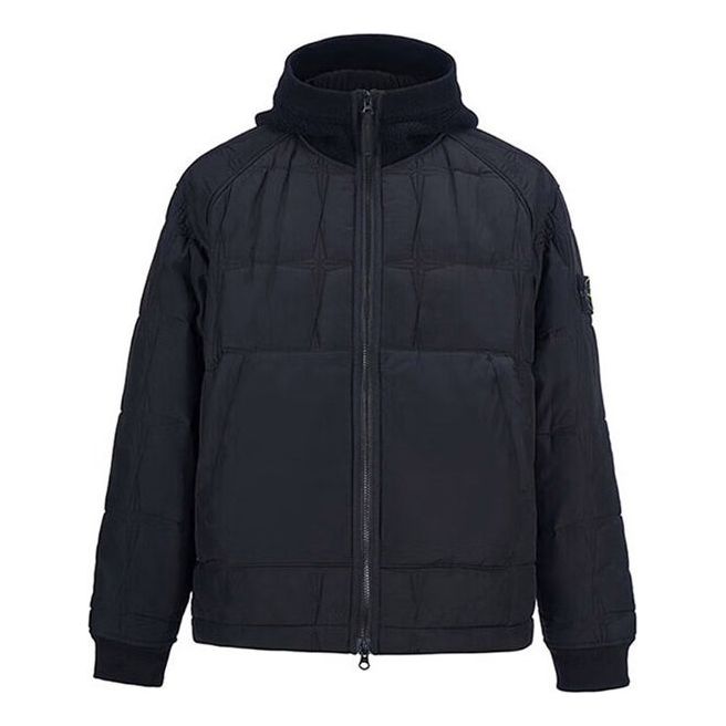 Puhovka Stone Island Stone Island Zip-Up Hoody Jacket Črna | 771543433-V0029