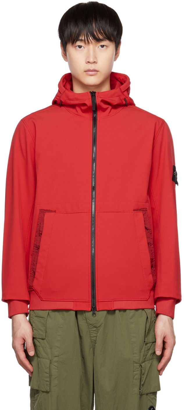 Vetrovka Stone Island Patch Jacket Rdeča | 7715Q0122, 0