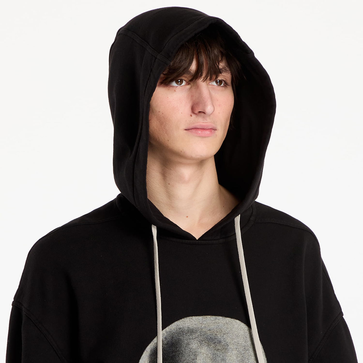 Pulover Rick Owens Rick Owens DRKSHDW Peter Graphic Hoodie Črna | DU02E7280 FEP1P 0908, 1