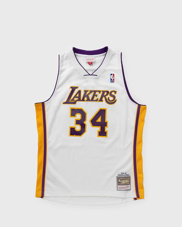 Dres Mitchell & Ness NBA Swingman Jersey Los Angeles Lakers Alternate 2002-03 Shaquille O'Neal #34 Bela | SMJY4442-LAL02SONWHIT, 0