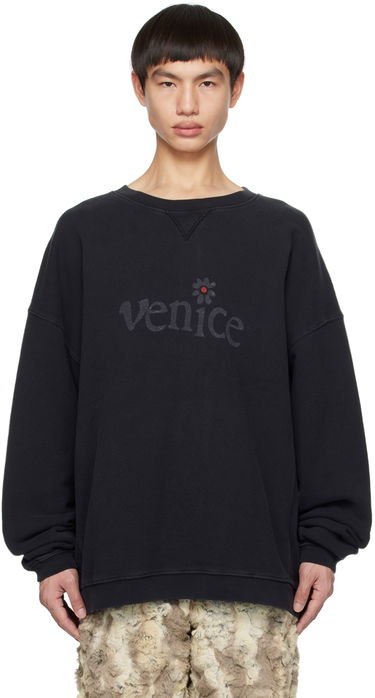 Pulover ERL 'Venice' Print Sweatshirt Črna | ERL06T037, 0