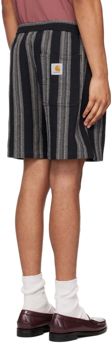 Kratke hlače Carhartt WIP Striped Relaxed Fit Shorts Črna | I033692, 2