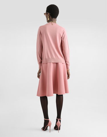 Krila Dolce & Gabbana Dolce & Gabbana Woolen Midi Circle Skirt Roza | F4C02TFU2L8F0473, 2