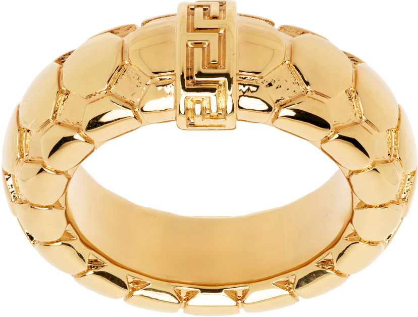 Prstan Versace Versace Greca Snake Gold Ring Rumena | 1020545_1A00620