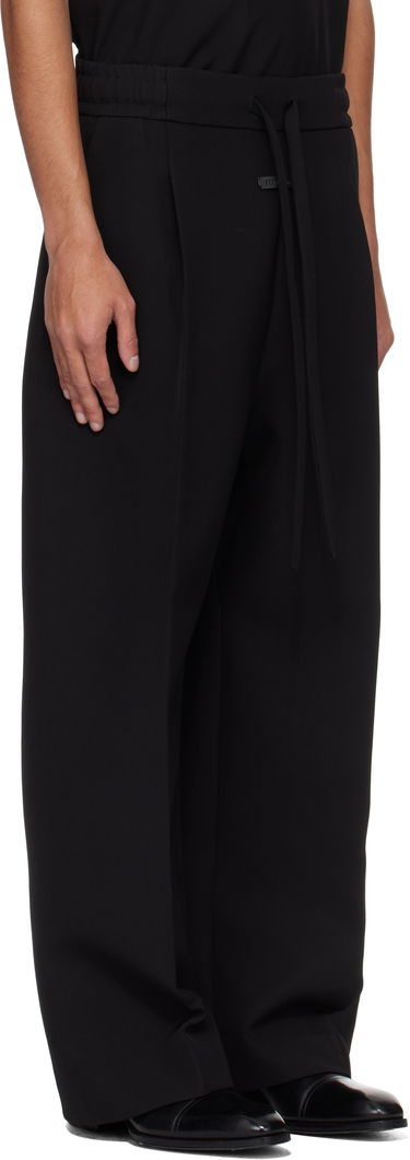 Hlače Fear of God Fear of God Drawstring Wide Leg Trousers Črna | FGE240-407WCT, 1