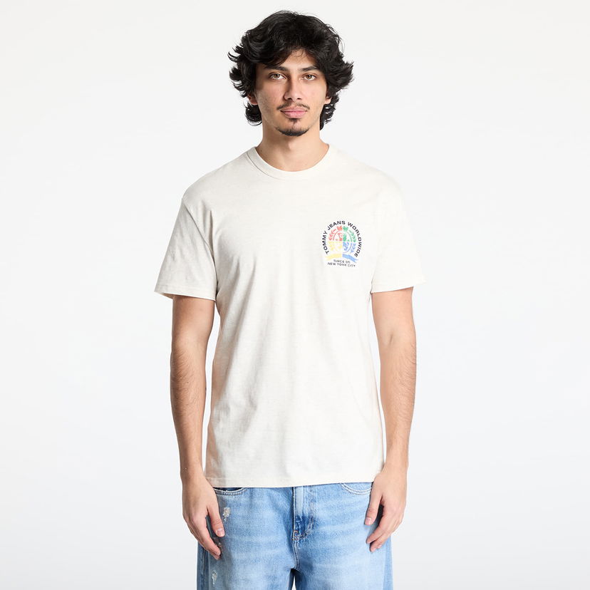 Majica Tommy Hilfiger Tommy Jeans Regular Pop Crest Tee Bež | DM0DM20809 AE3