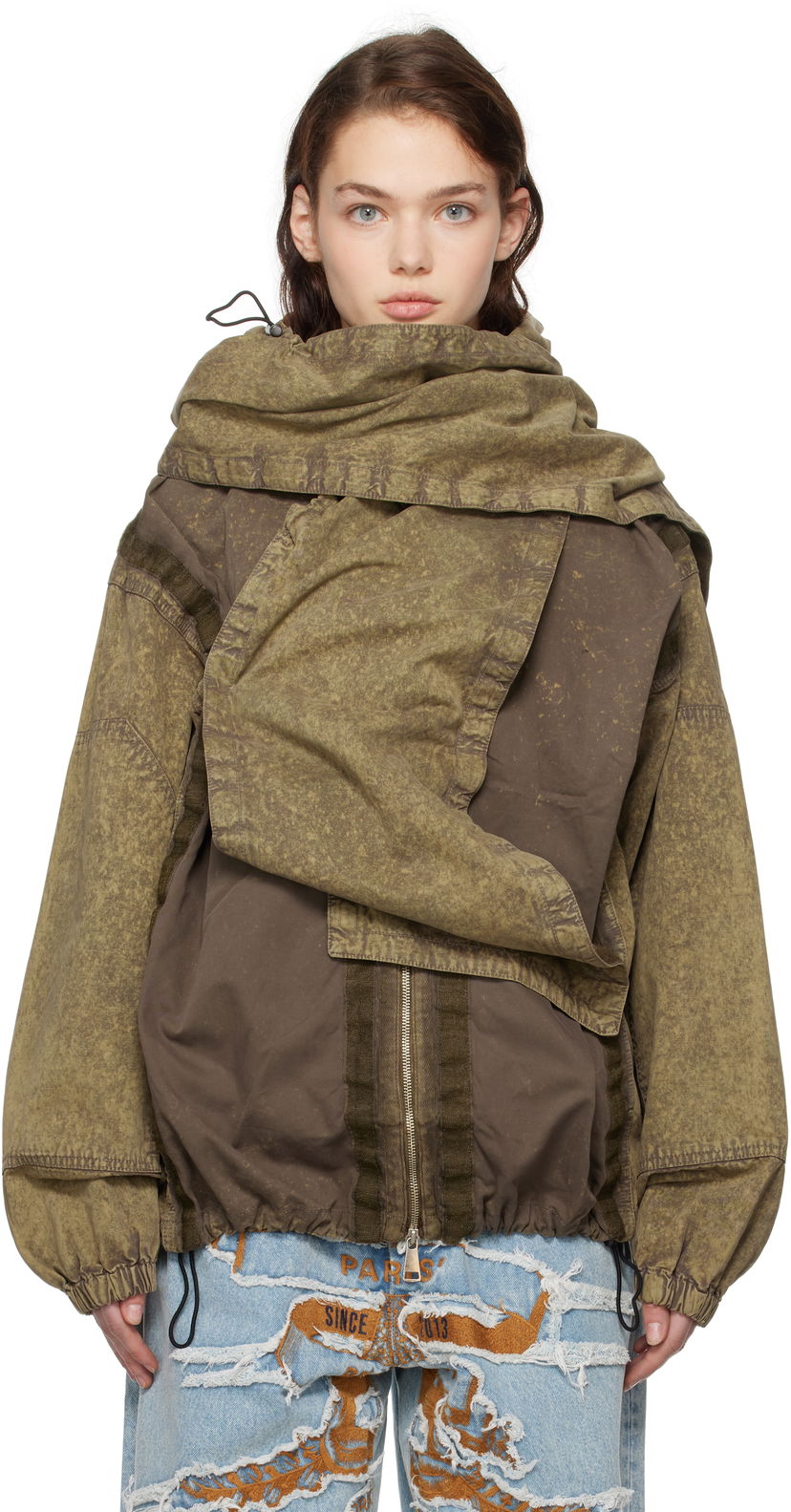 Jakna Y/PROJECT Velcro Cargo Zelena | 203JA010