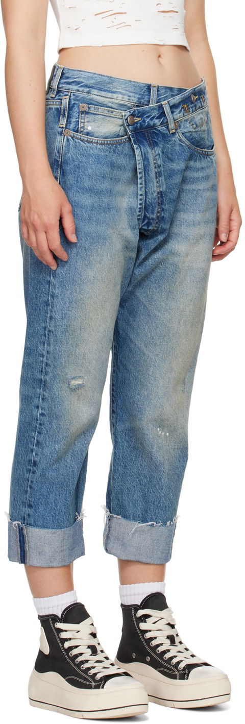 Kavbojke R13 R13 Crossover Jeans Modra | R13W2048-735, 1