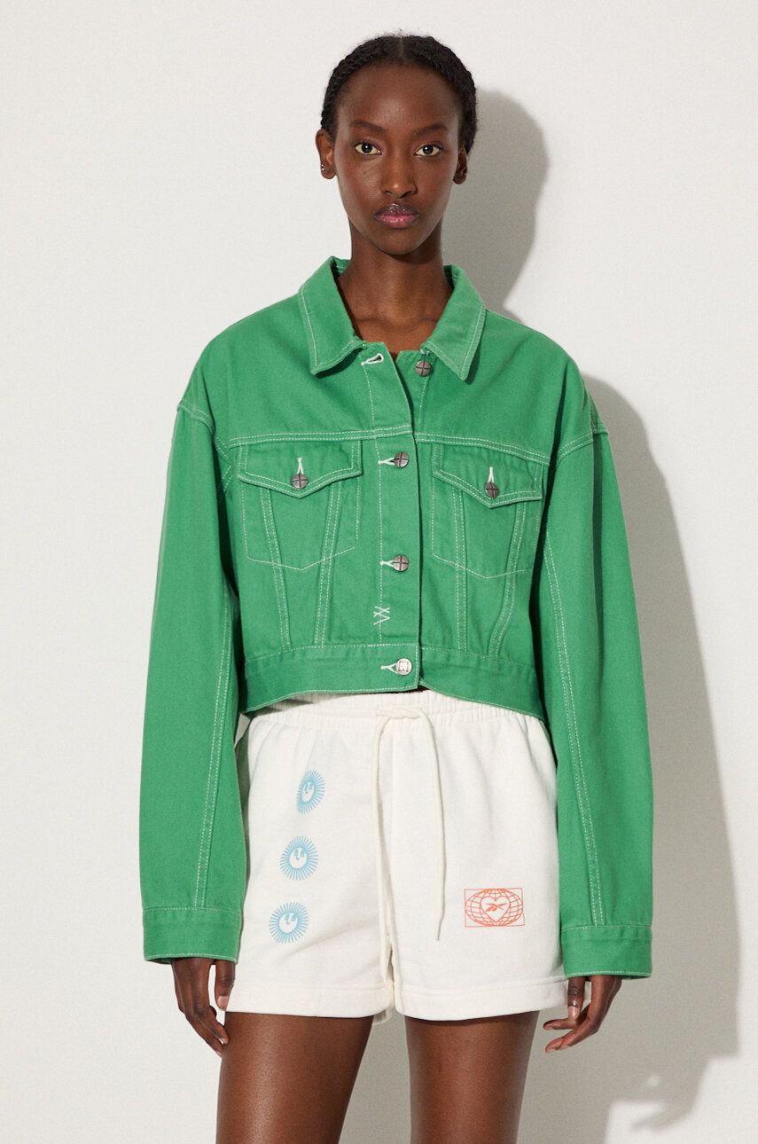 Jakna Ksubi Cropped Oversize Jacket Zelena | WPS23JK004, 0