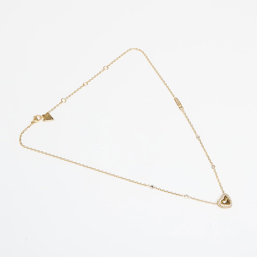 Ogrlica GUESS Beloved Universal Heart Pendant Necklace Rumena | JUBN05018JWYG-GOLD